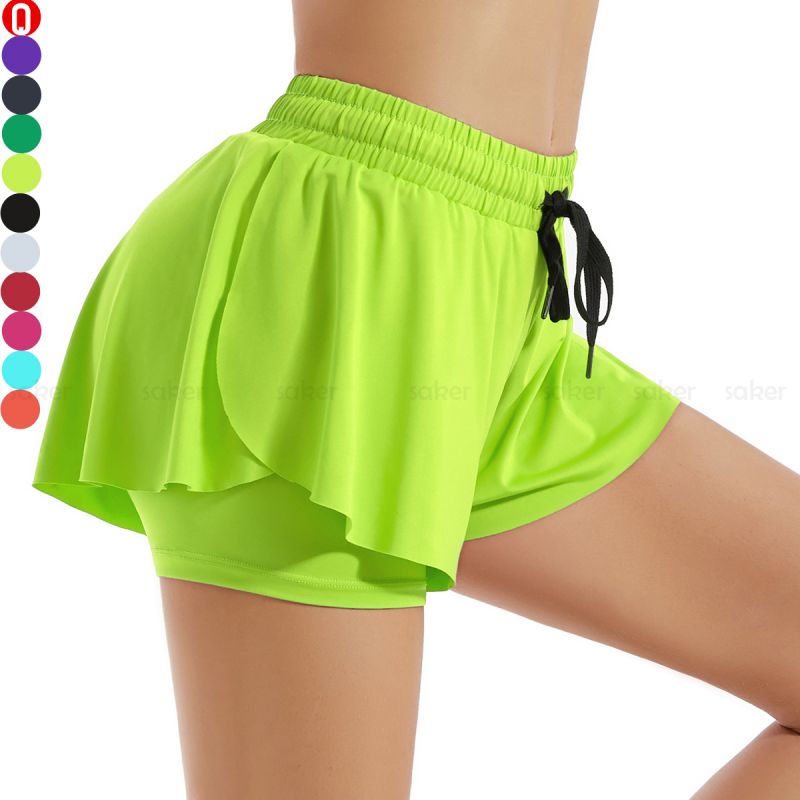 2 i 1 Flowy Biker Sweat Shorts