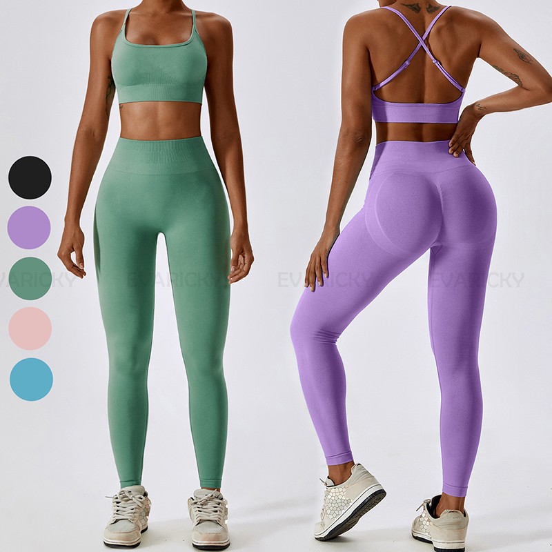 Kvinnor Yoga Outfit Sport Set